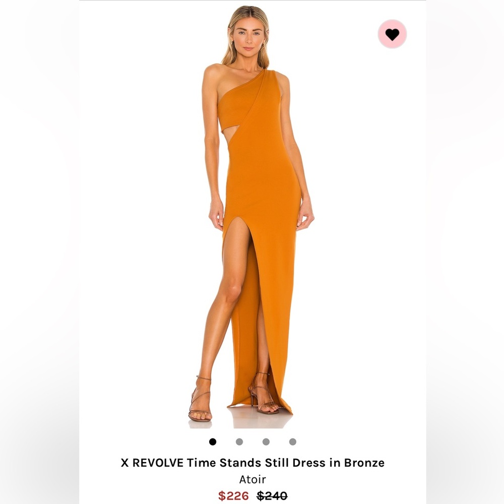 NWT X REVOLVE Time Stands Still Dress in Bronze